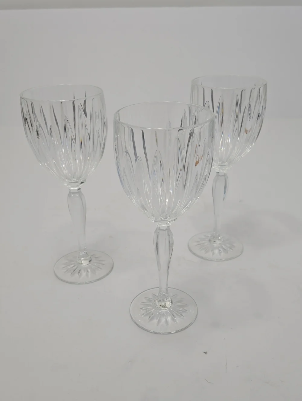 Cristal D'Arques Set Of 3 Durand Classic Crystal Wine Glasses